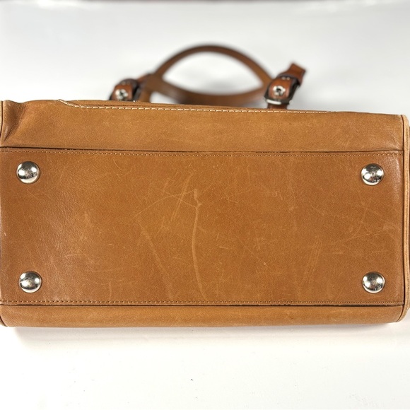 Coach Hampton Camel Tan Leather Handbag. Burnt orange interior. 2004. EUC - Picture 12 of 16